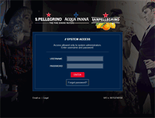 Tablet Screenshot of portal.sanpellegrino.com